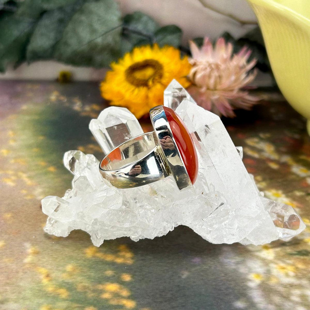 Root Chakra Crystal Ring