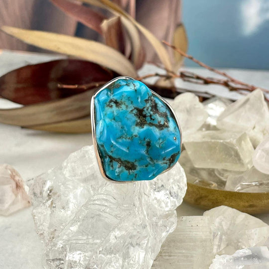 Turquoise Freeform Boulder Ring