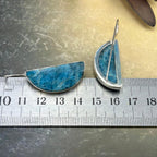 Blue Apatite Modern Earrings
