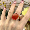 Orange Crystal Ring