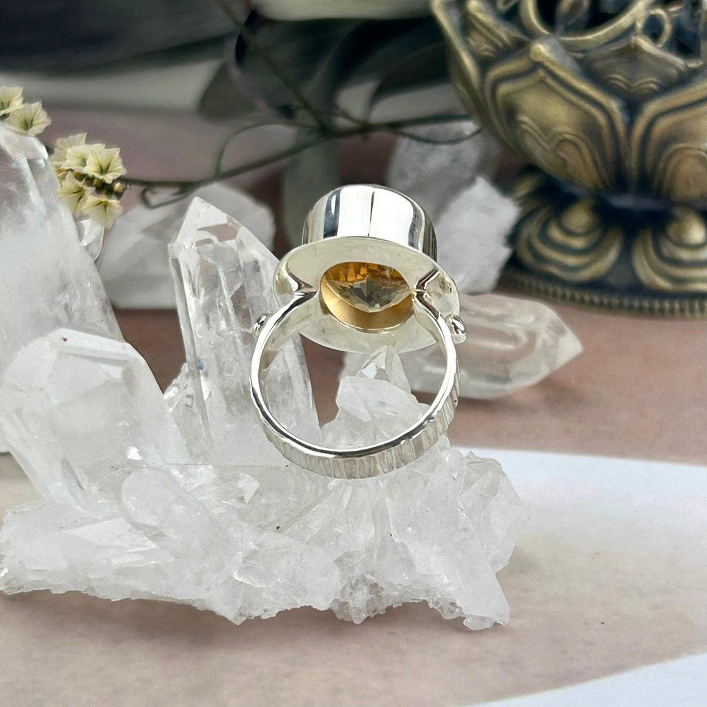 Chunky Citrine Ring