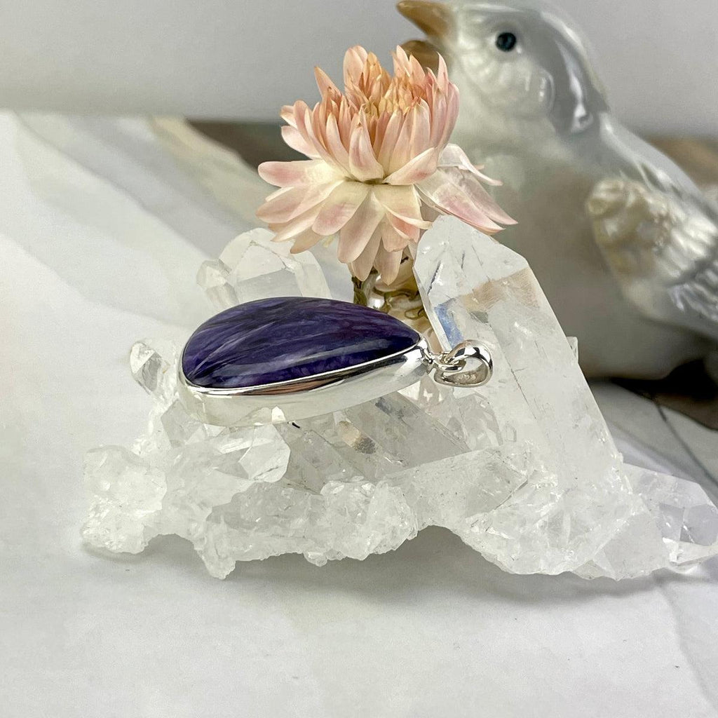 Bright Purple Crystal Pendant