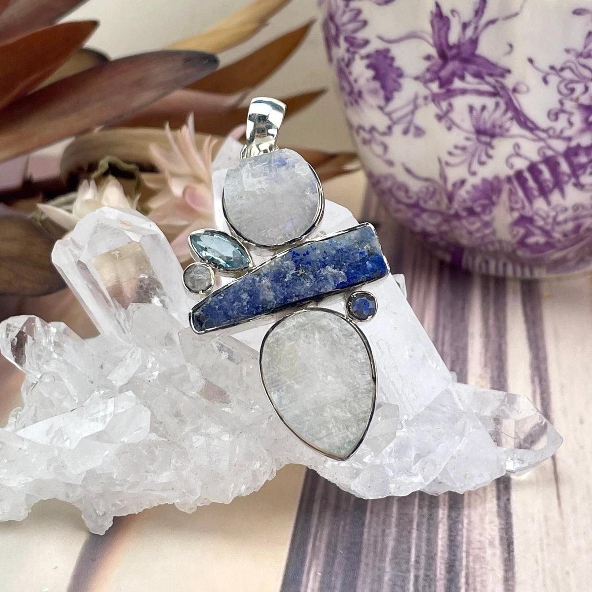 Raw And Polished Crystal Pendant