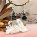 Zebra Calcite Silver Earrings