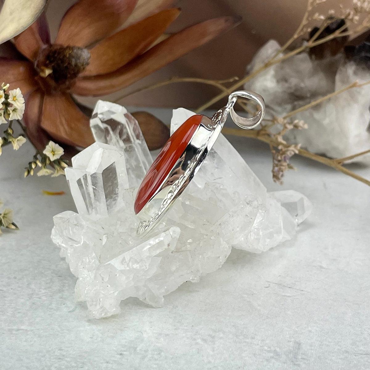 Ornate Carnelian Pendant