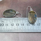 Orange Labradorite Earrings