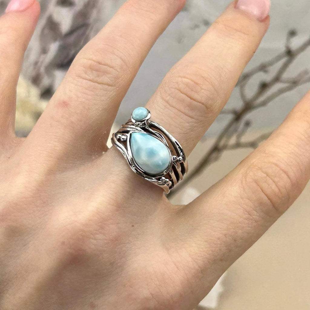 Unique Larimar Ring