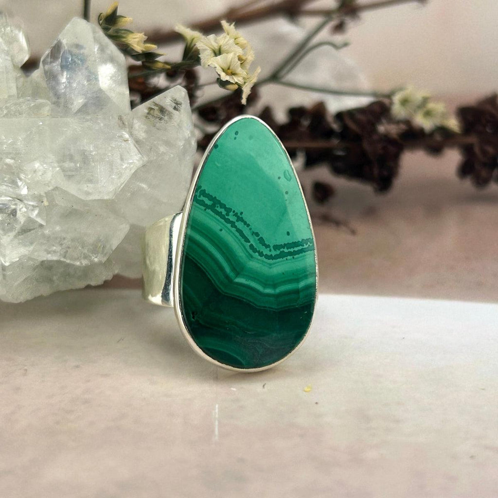 Sterling Silver Malachite Ring