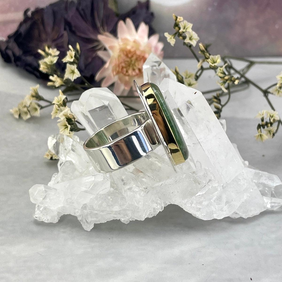 Heart Chakra Crystal Ring
