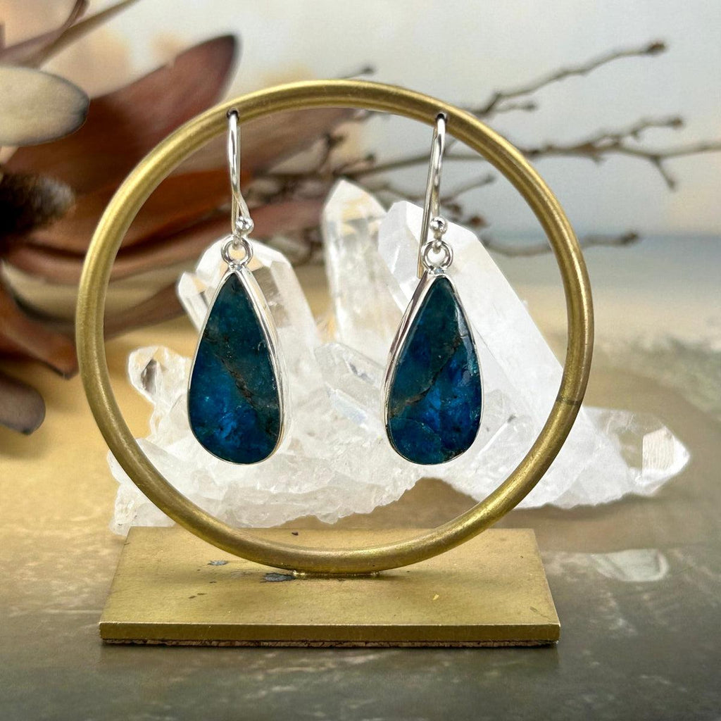 Apatite Teardrop Earrings