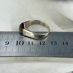 Silver Gemstone Men's Ring