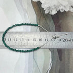 Faceted Malachite Bead Bracelet
