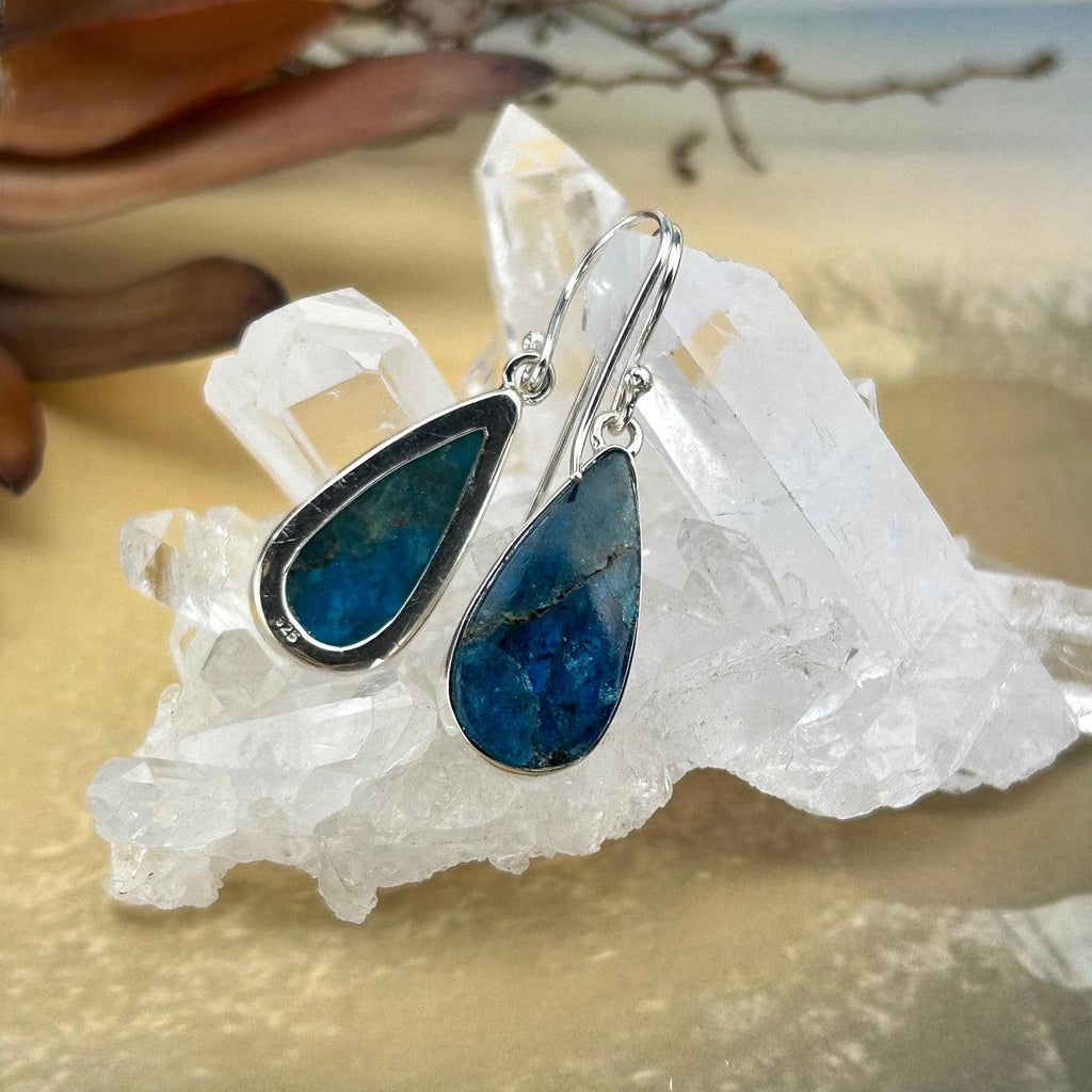 Apatite Long Drop Earrings