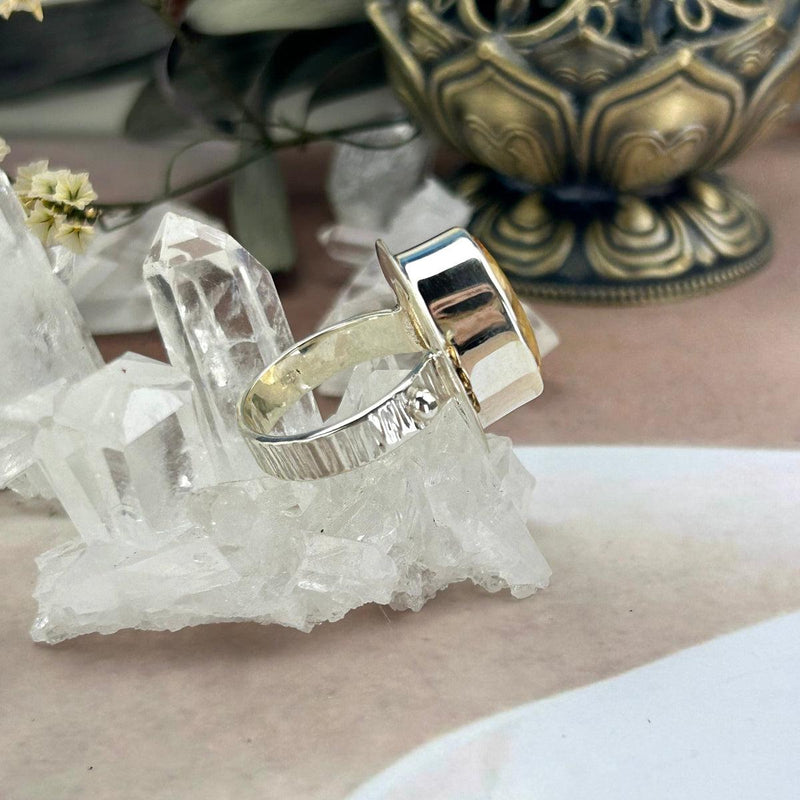 Oval Cut Citrine Ring