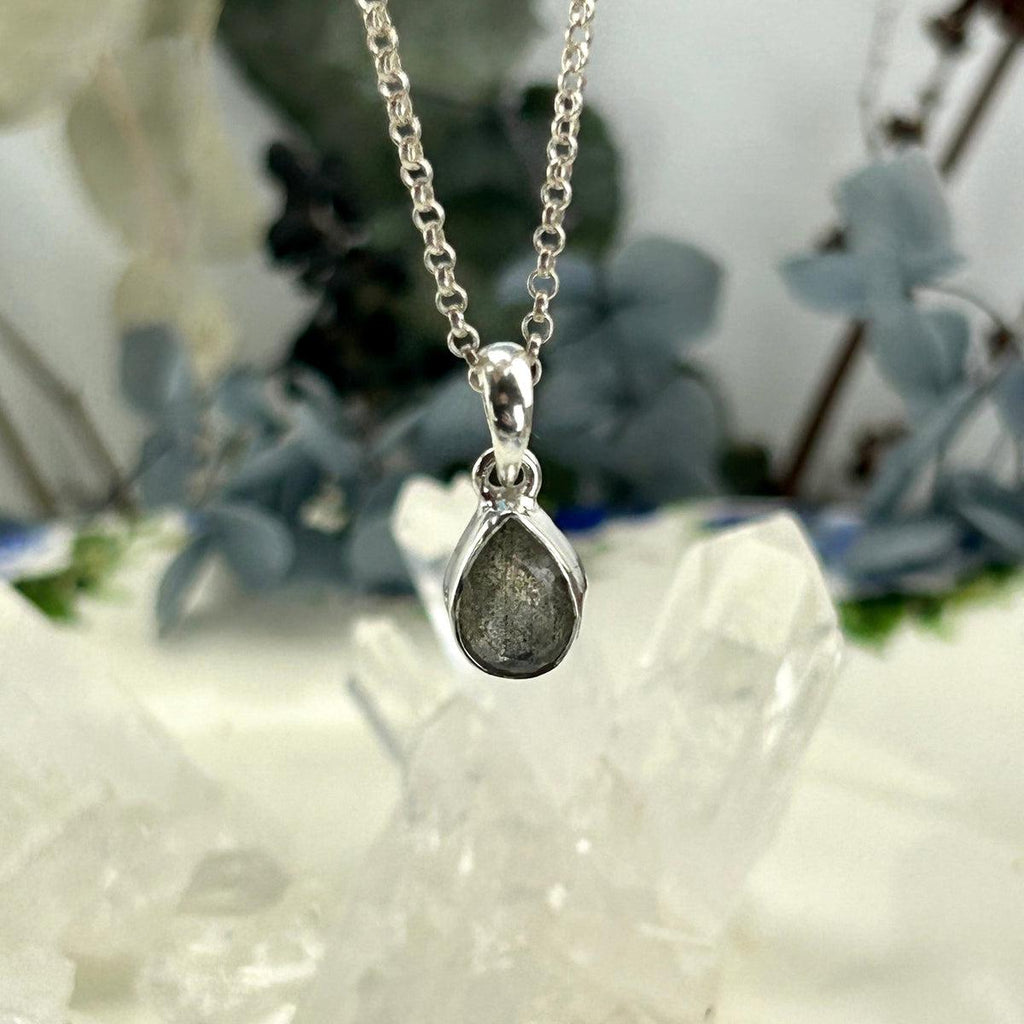 Pear Cut Labradorite Pendant