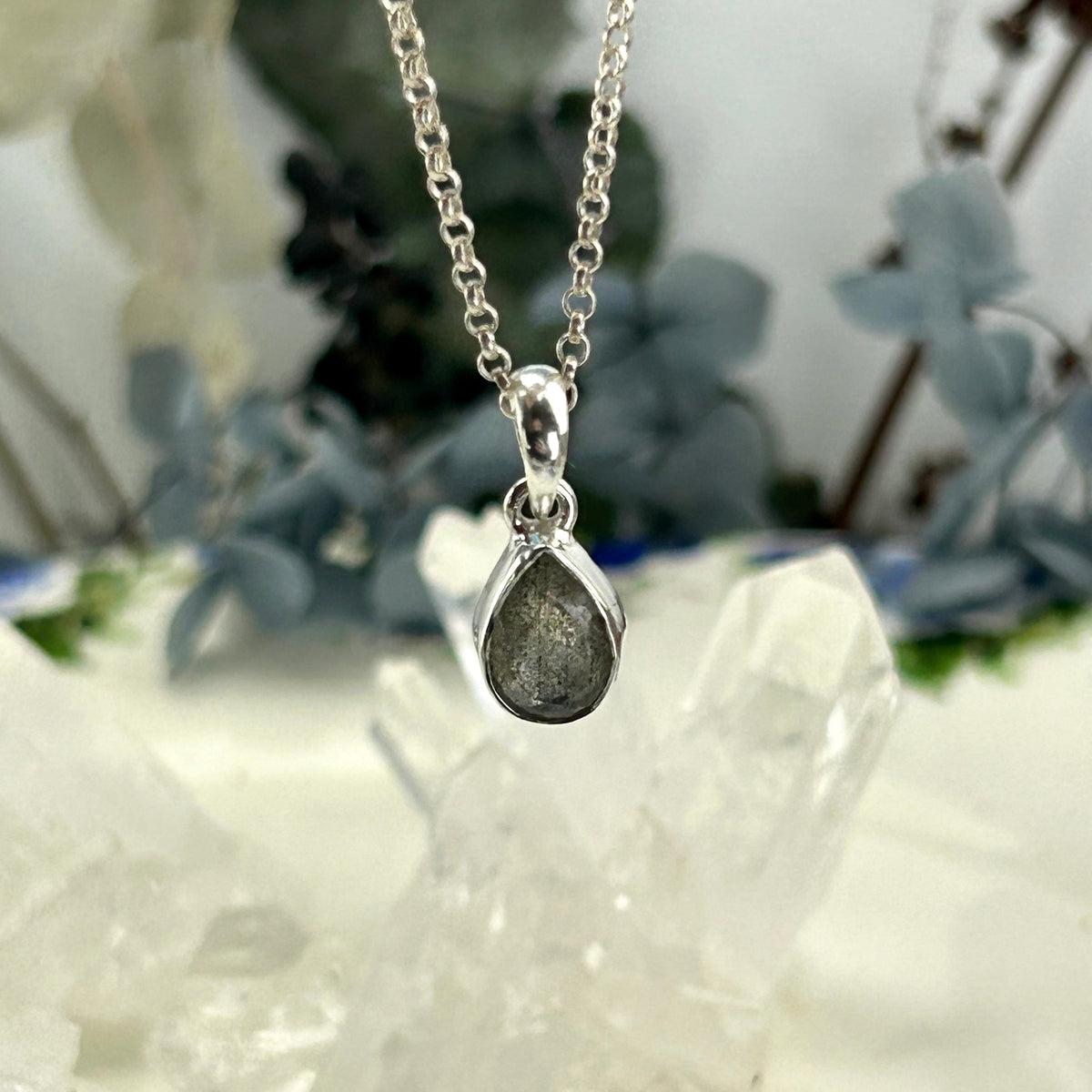 Pear Cut Labradorite Pendant