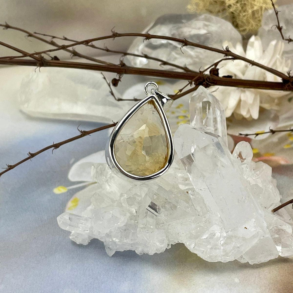Citrine Teardrop Pendant
