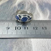 Three Stone Crystal Ring