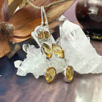 Citrine Triple Drop Earrings