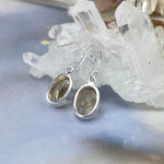 Real Citrine Silver Earrings