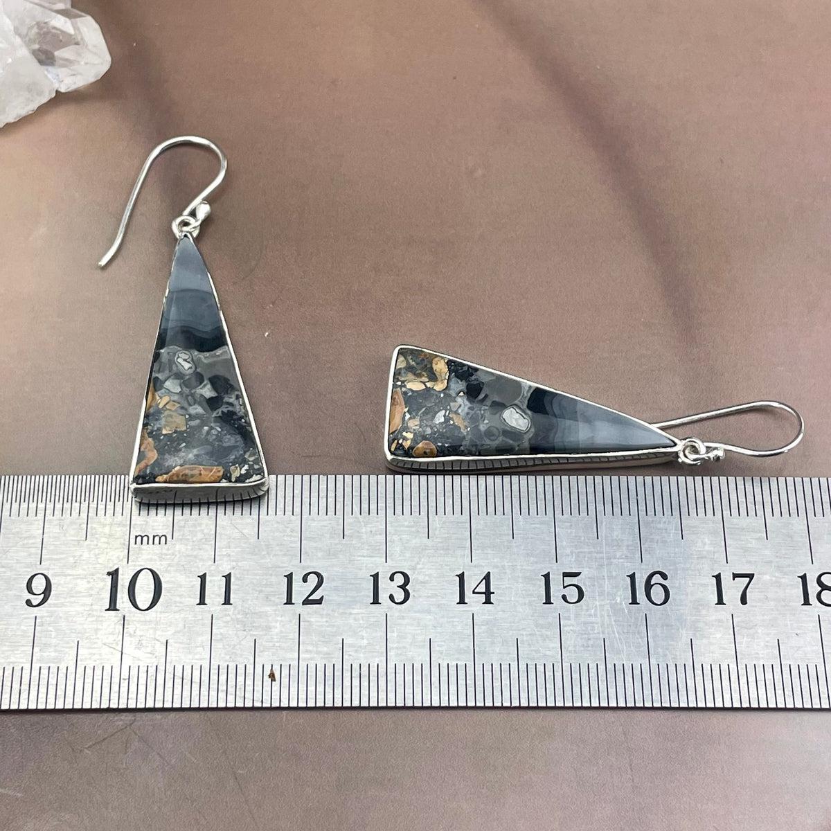 Triangle Crystal Earrings