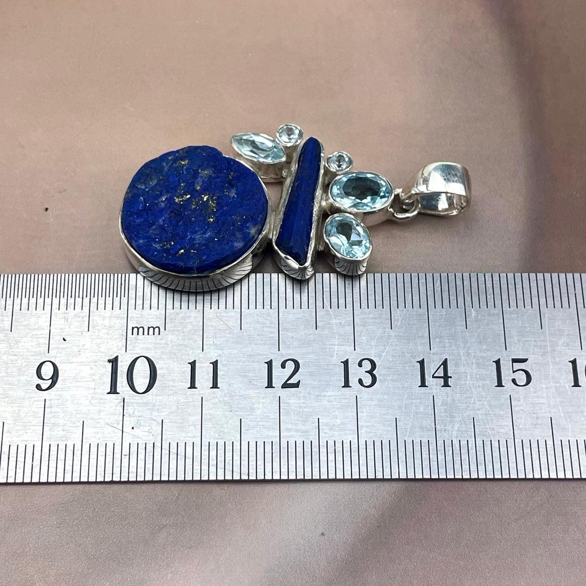 Unpolished Lapis Pendant