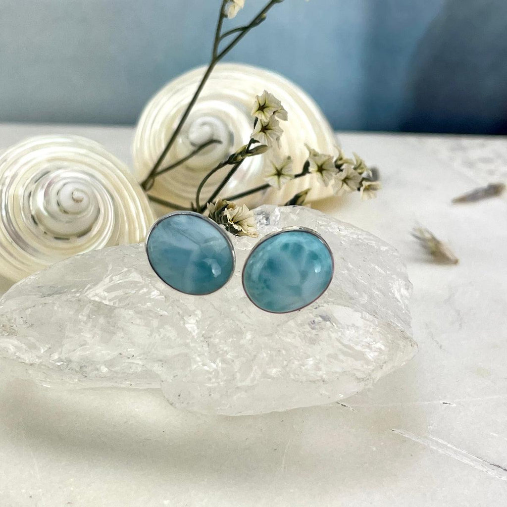 Genuine Larimar Earrings