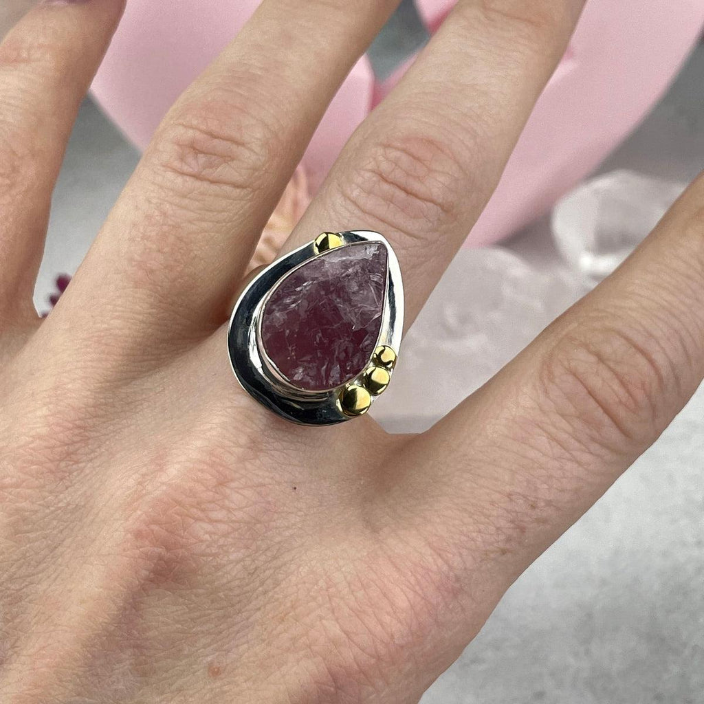 Morganite Teardrop Ring