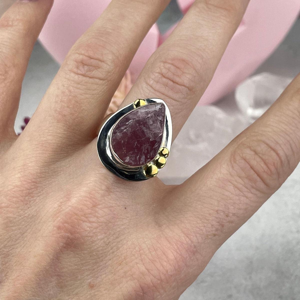 Morganite Teardrop Ring