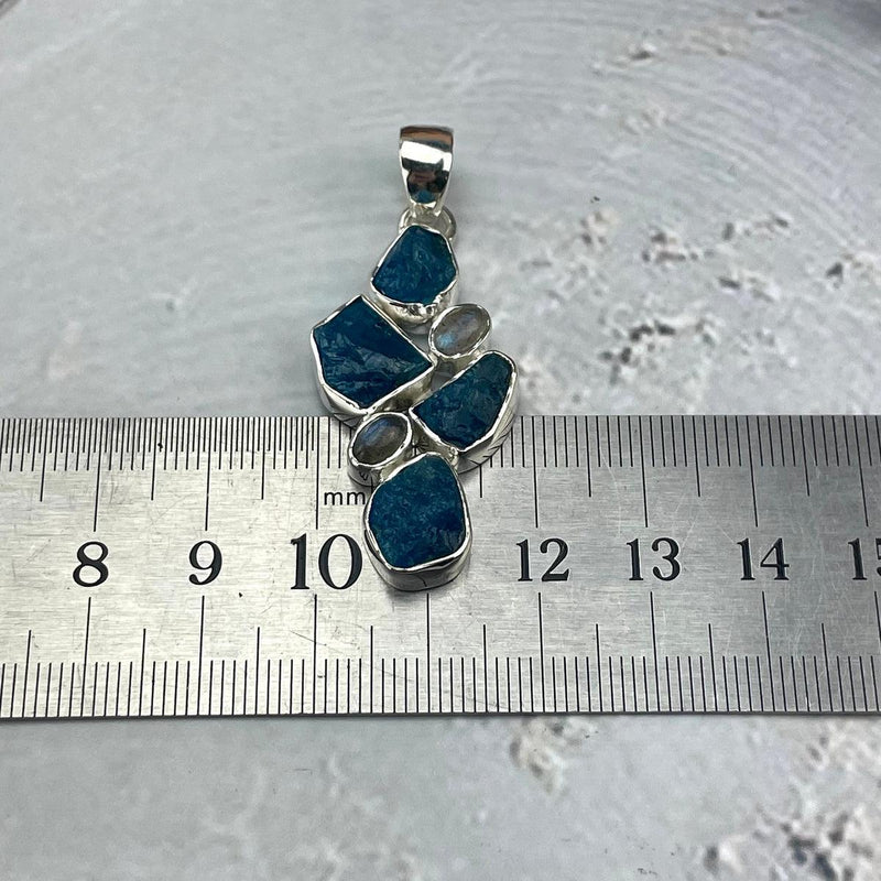 Raw Apatite Pendant