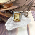 Modern Style Citrine Ring