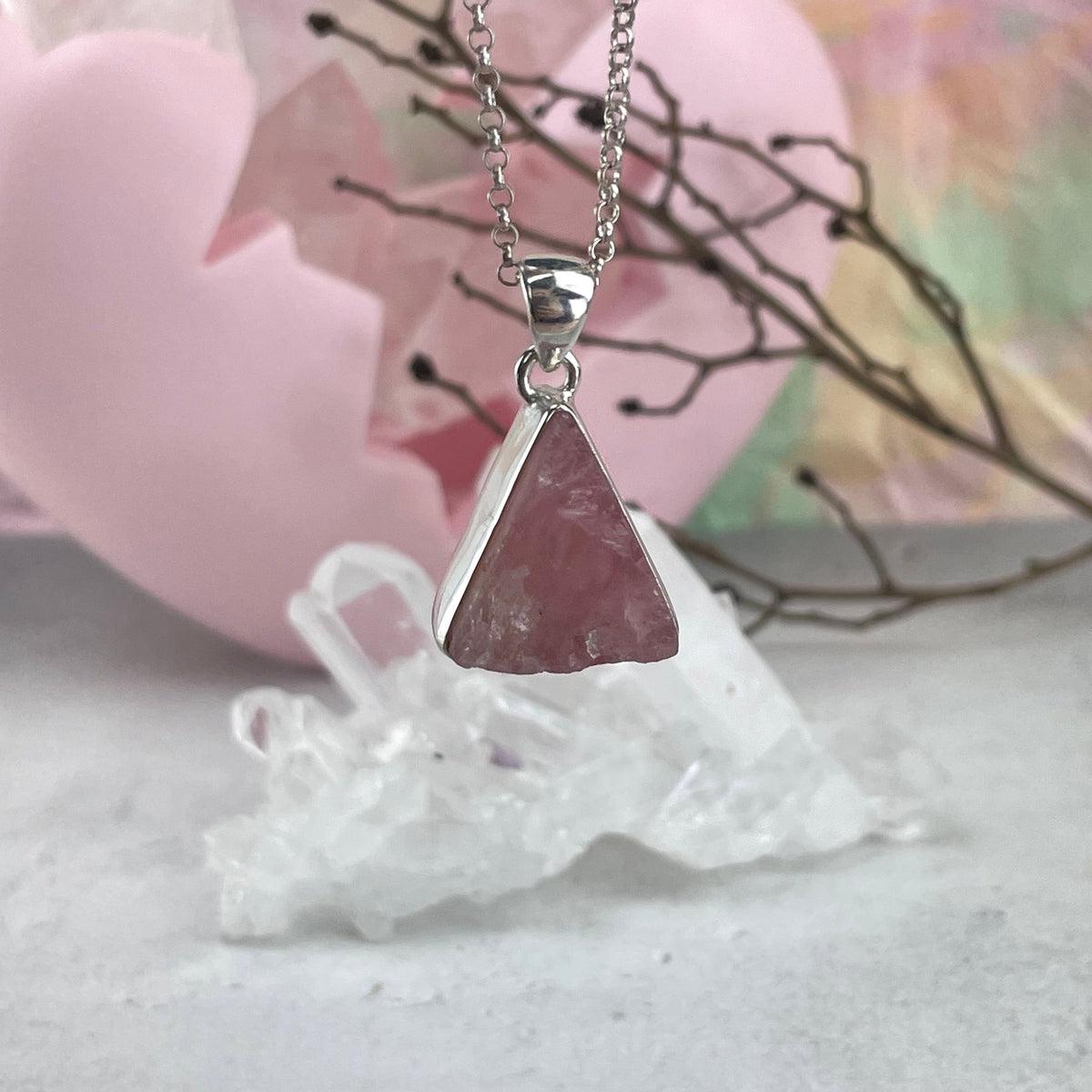 Raw Pink Crystal Jewellery