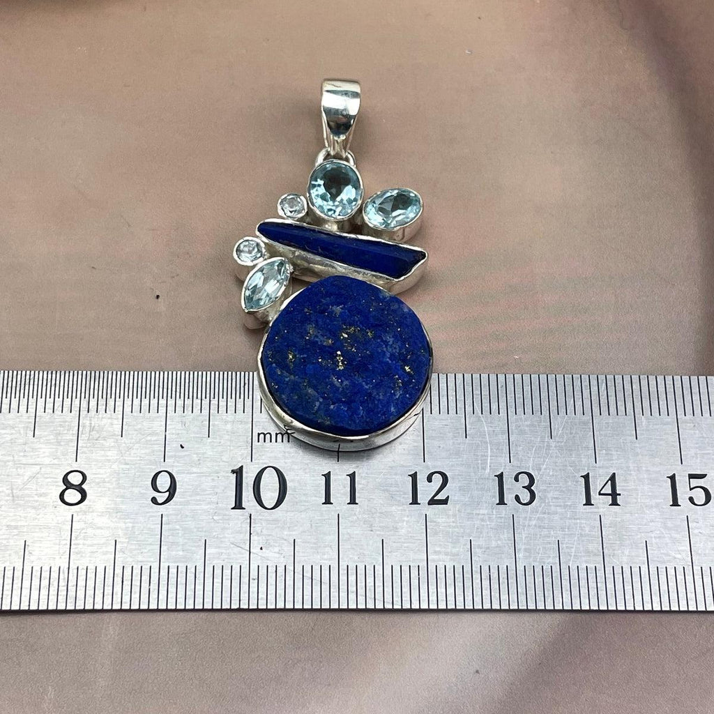 Bright Blue Crystal Pendant