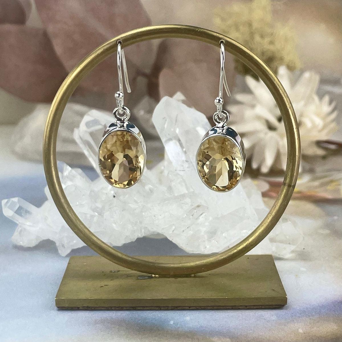 Yellow Gemstone Earrings
