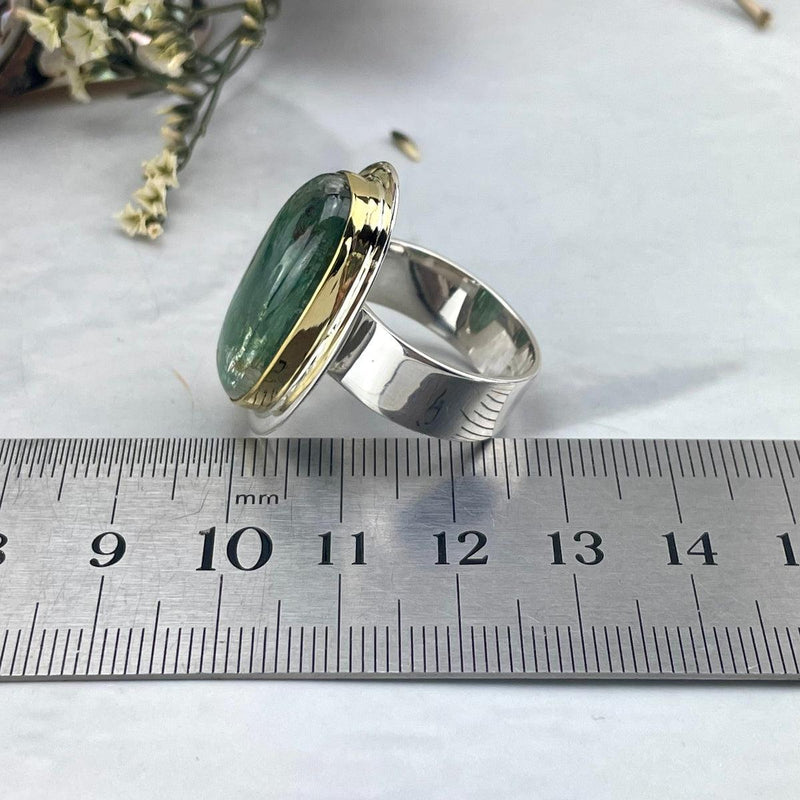 Green Crystal Women's Ring