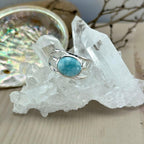 Blue Pectolite Ring