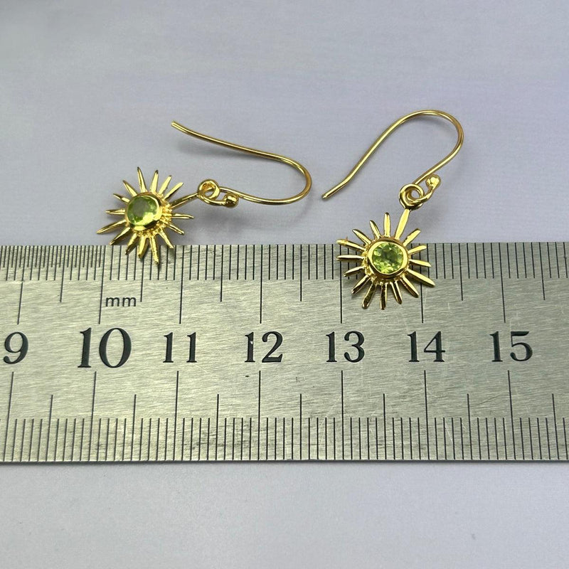 Peridot Gold Earrings