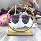Purple Crystal Earrings