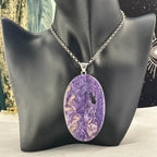 Bright Purple Crystal Pendant