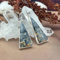 Grey And Black Crystal Earrings