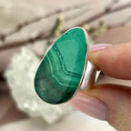 Wide Band Malachite Ring