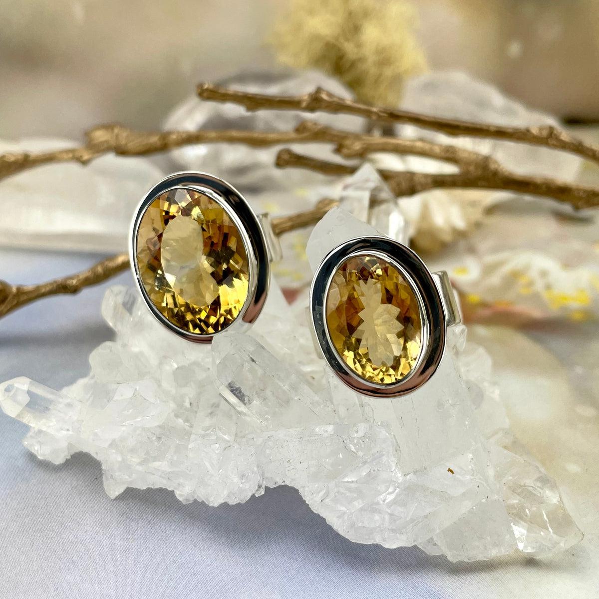 Chunky Citrine Ring