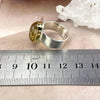 Silver And Brass Crystal Ring