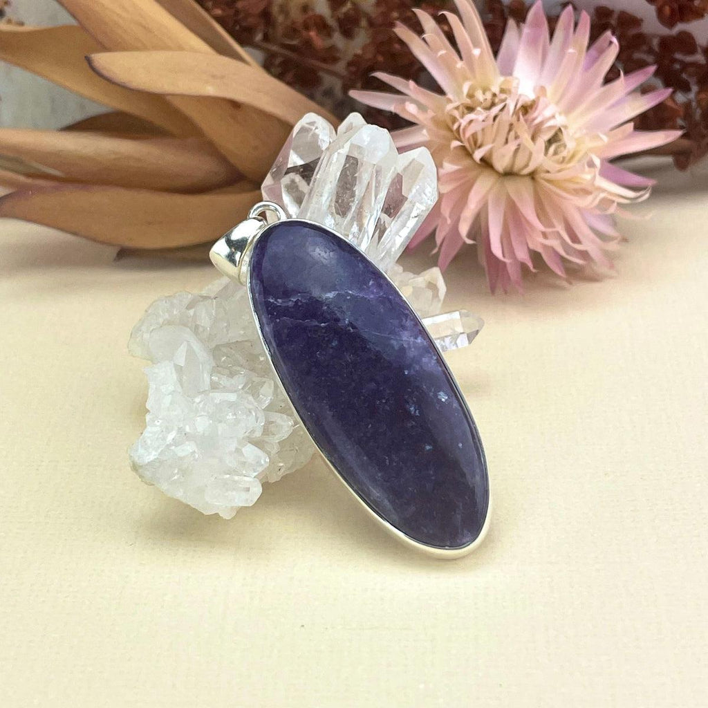 Lepidolite Oval Pendant