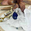 Blue and Gold Crystal Pendant