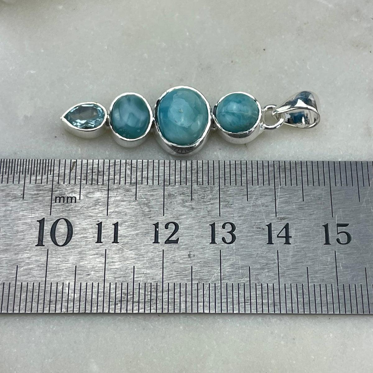 Topaz And Larimar Necklace