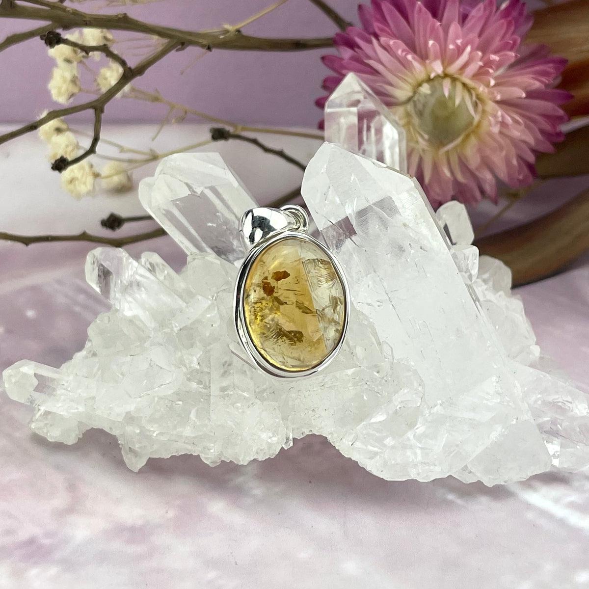  Natural Citrine Pendant