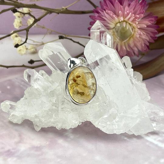 Citrine Natural Oval Pendant