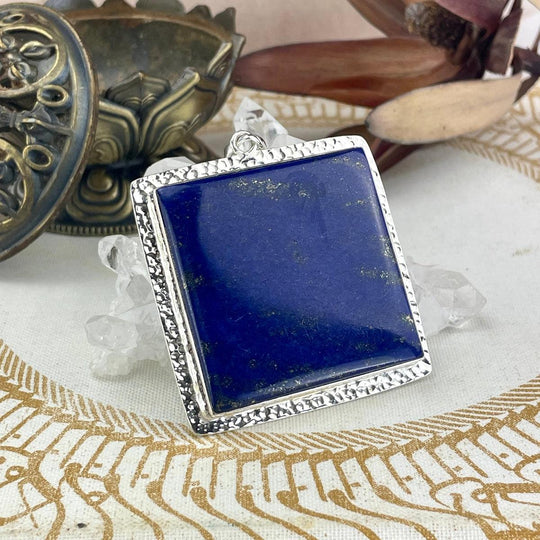 Lapis Lazuli Large Square Pendant