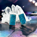 Rectangle Apatite Earrings